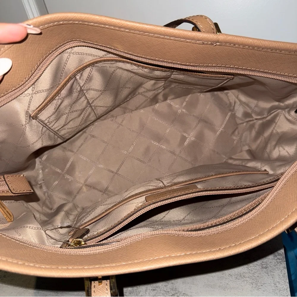 Khaki Jet Set Travel Tote Michael Kors - Picture 11 of 12